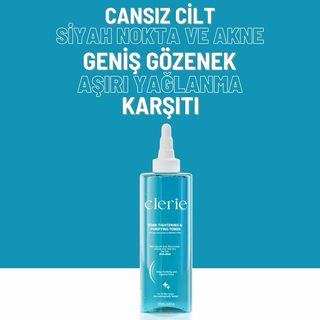 Clerie AHA+BHA Arındırıcı Tonik – Çay Ağacı ve Niasinamid