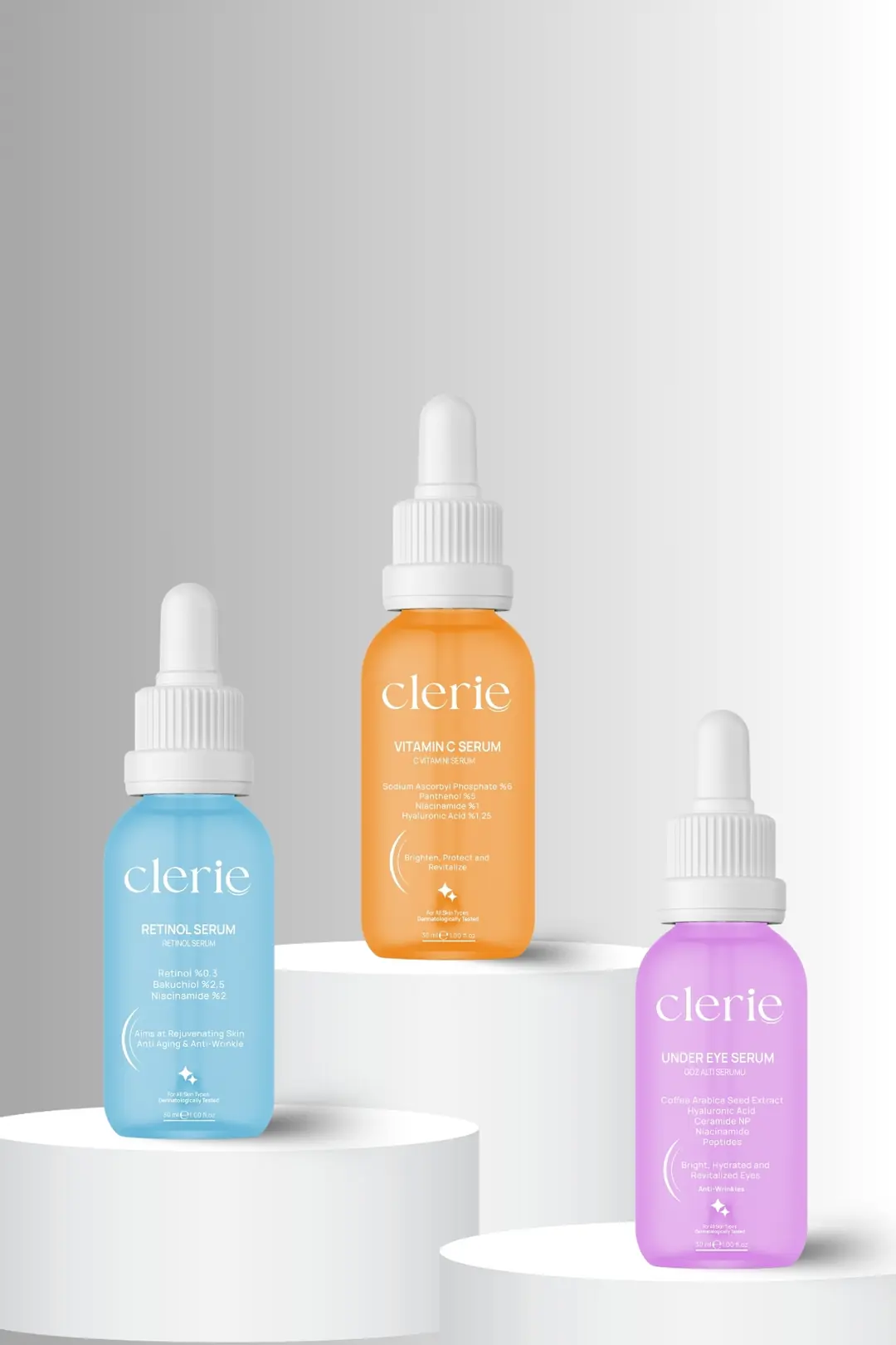 Clerie 3’lü Serum Bakım Seti