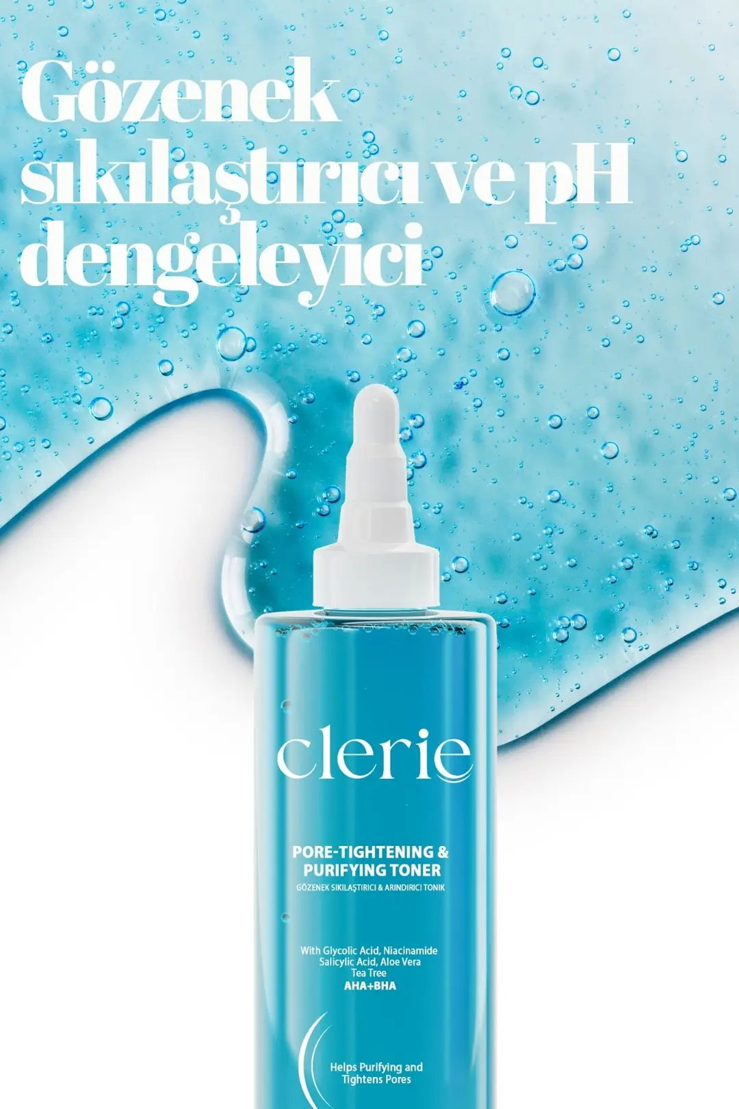 Clerie AHA+BHA Arındırıcı Tonik – Çay Ağacı ve Niasinamid