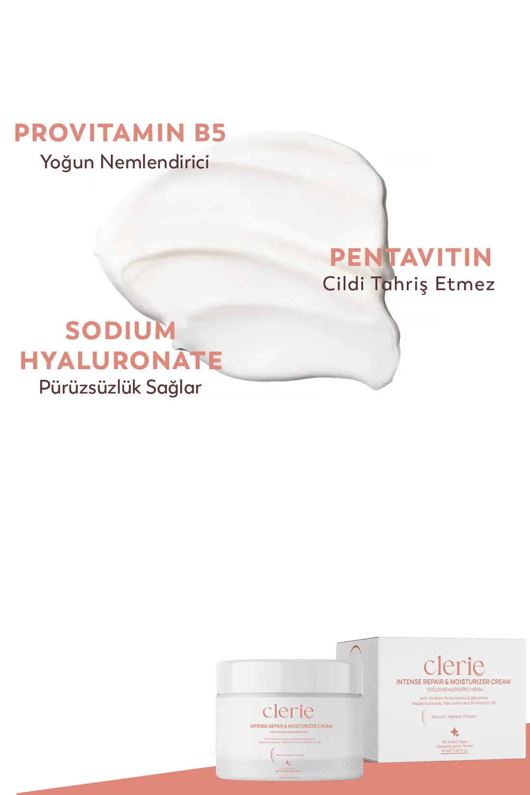 Clerie 4’lü Cilt Bakım Seti ve Pembe Peluş Çanta