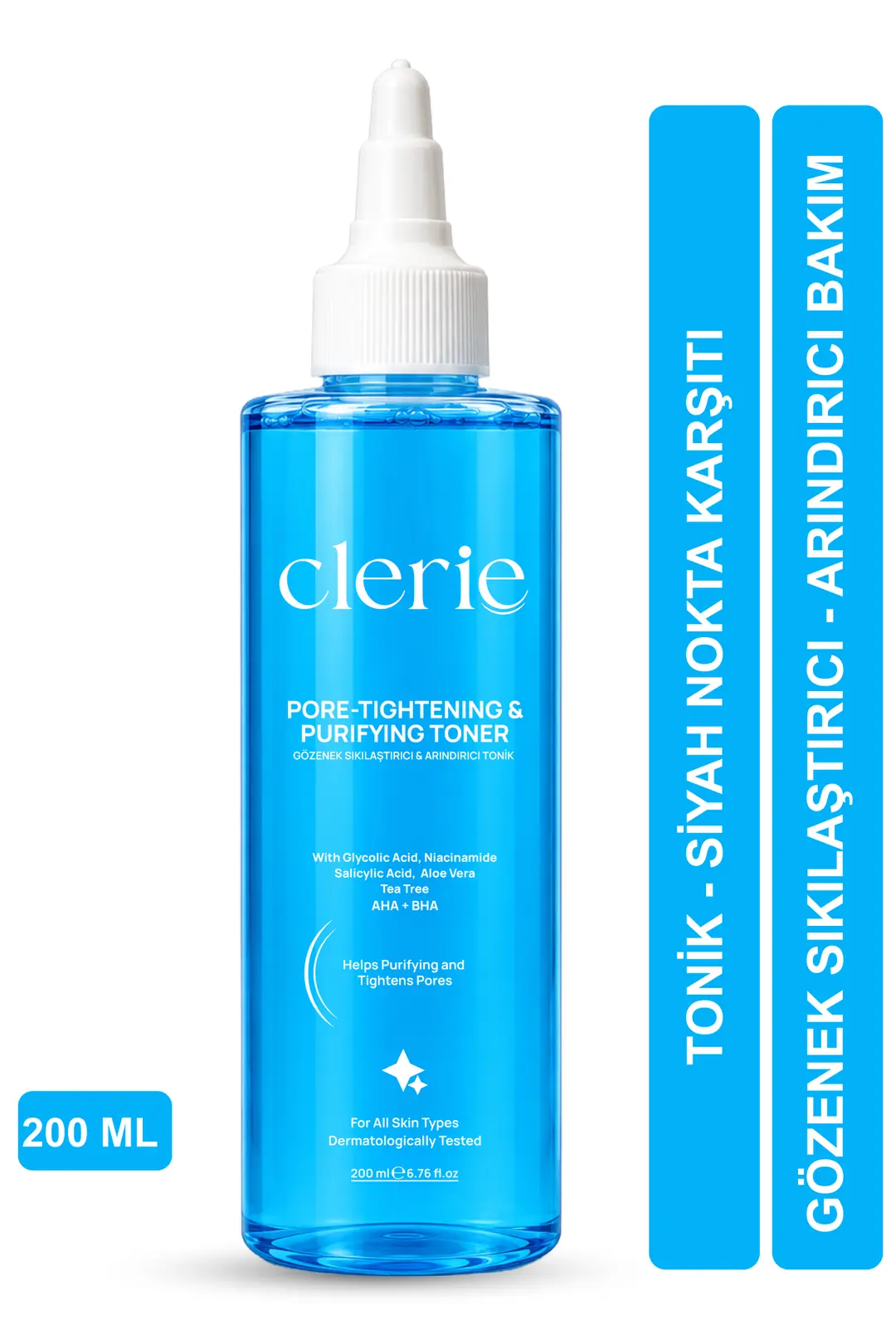 Product image: Clerie AHA+BHA Arındırıcı Tonik – Çay Ağacı ve Niasinamid