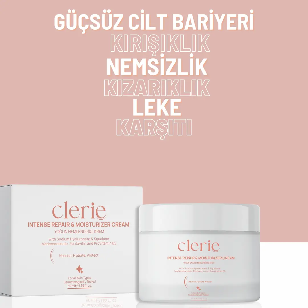 Clerie Bariyer Destekleyici Yoğun Nemlendirici Cica Krem