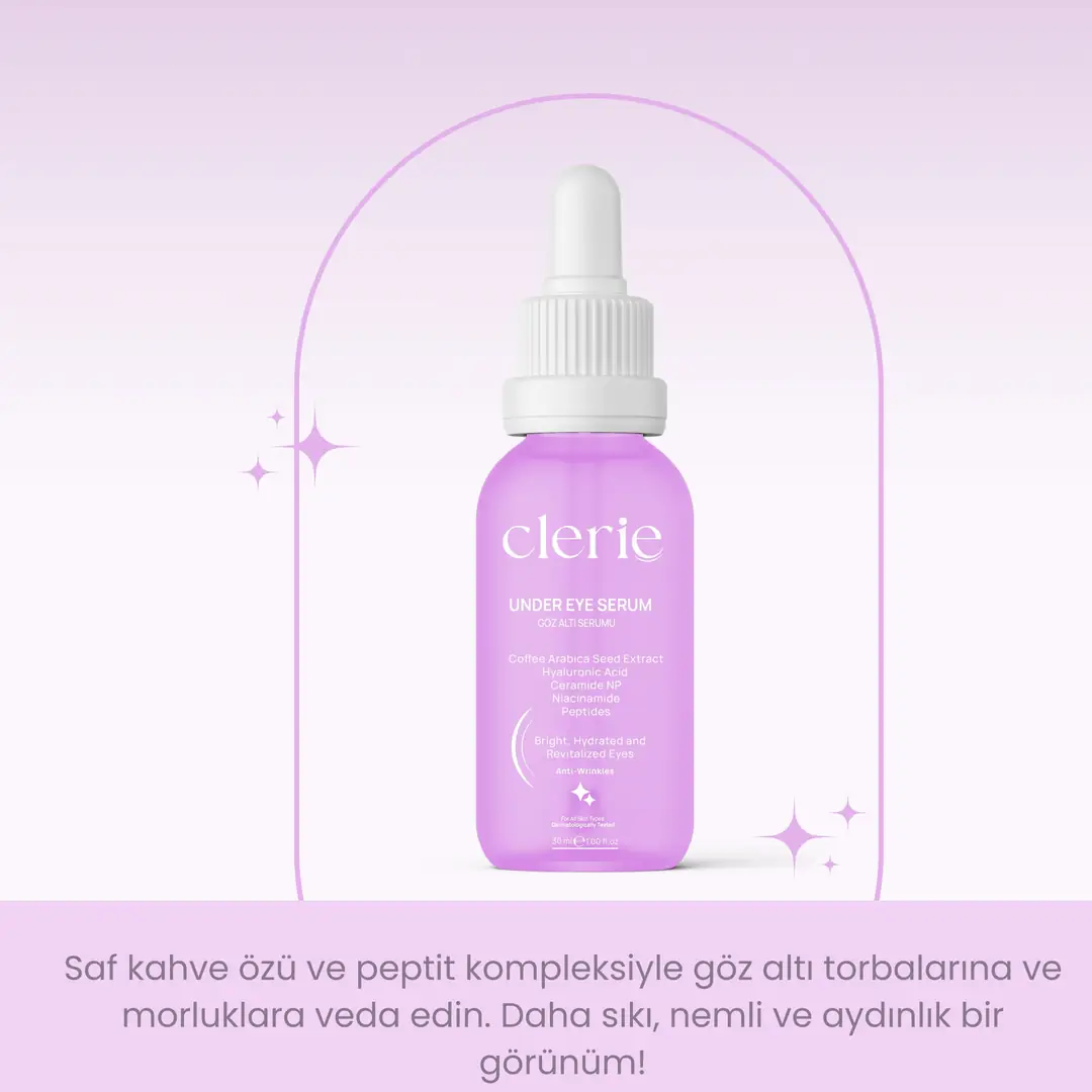 Clerie Kahve Çekirdeği Özlü Göz Altı Bakım Serumu